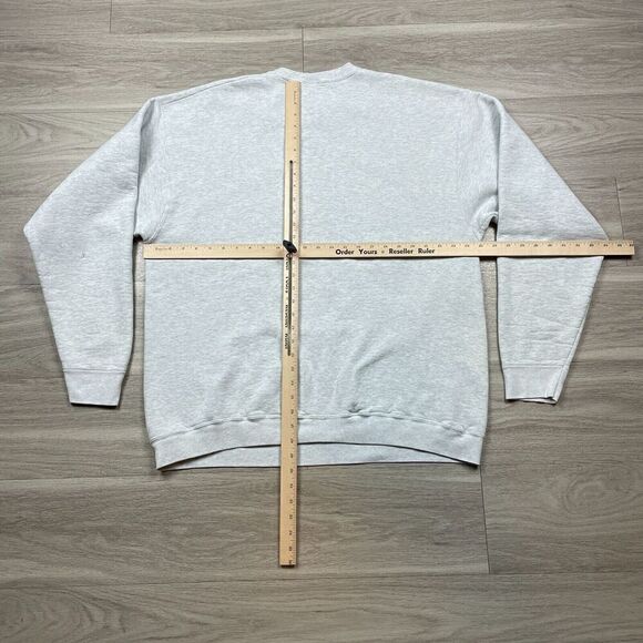 Vintage Sweatshirt Mens 2XL Gray John Deere 90s Crewneck American Classic - Picture 10 of 13